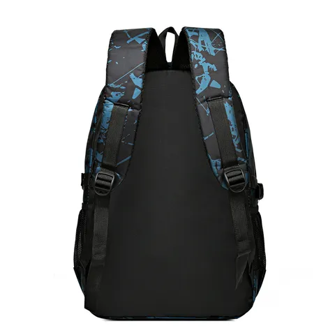 Trendy Streetwear Camouflage Nylon Backpack Multi Pocket Lightweight Ergonomic Weight Reduction School Bag Travel Daypack For Teenagers Students