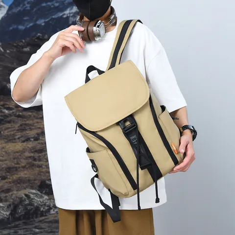Sac à Dos Urban Fashion Streetwear pour Hommes Femmes Imperméable en Tissu Oxford Sac d'École Grande Capacité pour Voyage
