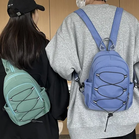 Multifunktionale Nylon Crossbody Brusttasche Für Herren Damen Lässige Outdoor Sport Kleiner Rucksack Mit Verstellbarem Schultergurt