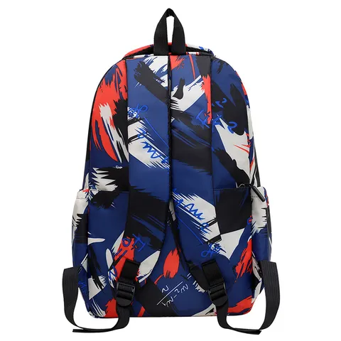 Unisex 3-teiliges Rucksack-Set Mit Großer Kapazität Abstraktem Graffiti-Druck Lässiger Nylon Schulrucksack Umhängetasche Täglicher Rucksack