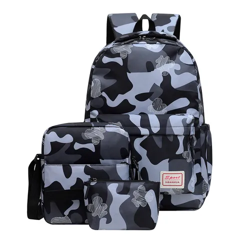 Graffiti Camouflage Rucksack Umhängetasche Tasche Große Kapazität Nylon Laptop Tasche Reisen Schüler Street Fashion Wasserdicht