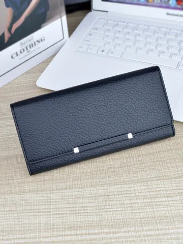 Women Long Wallet PU Leather Litchi Texture Multi Card Slots Large Capacity Phone Clutch Bag Urban Minimalist Solid Color Purse For Daily