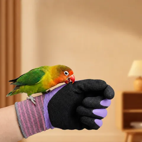 Pet Bird Training Anti Bite Waterproof Gloves Anti Scratch Protective Slip Resistant Handwear For Parrots Small Pets