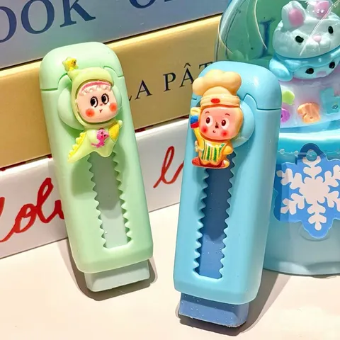 Kreativer Harz Schiebe-Radiergummi Süßer Cartoon-Charakter Schreibwaren Schüler Korrekturzubehör Büro Schreibwerkzeug Geschenk