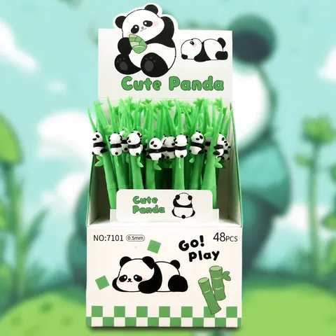 Süßer Panda Bambus Gelpen Schwarze Tinte Neuartiger Schreibstift Schüler Schreibwaren Schule Bürobedarf Schreibwerkzeug
