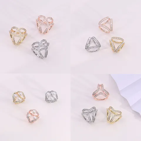 Fibbia per Sciarpa a Tre Anelli in Strass Multi-Stile Anello per Foulard in Metallico Geometrico Clip per Scialle Versatile Accessorio