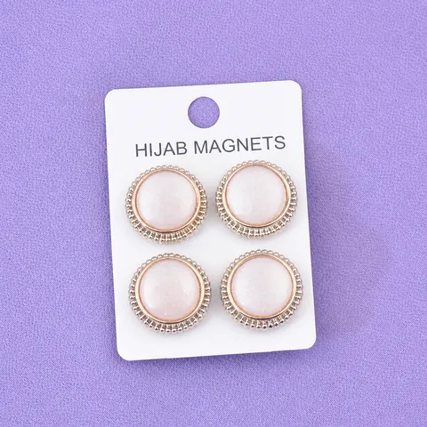 Spille per Hijab Forti Magnetiche Fibbia per Sciarpa Rotonda Glitter Occhio di Gatto Spilla Magneti per Hijab Accessori