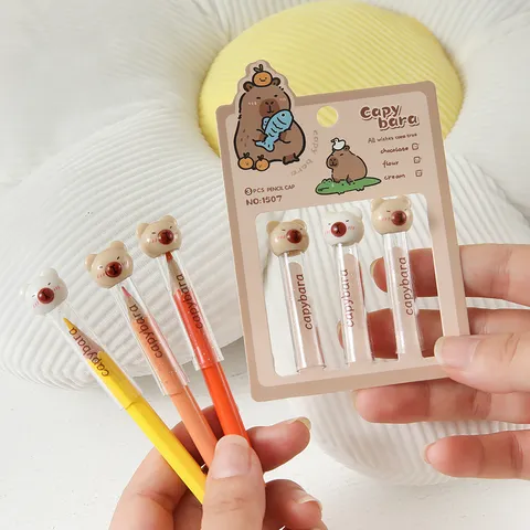 Süße Capybara Stiftkappen Kunststoff Schutzhülle Schule Schreibwaren Tier Design Stiftaufsatz Für Kinder
