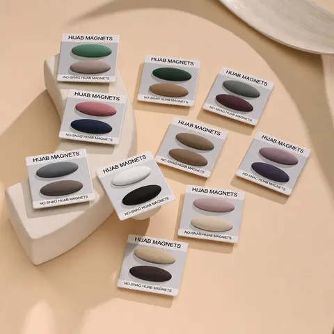 Spilla per Hijab Magnetica in Lega di Zinco Clip per Sciarpa Multicolore Senza Strappi Calamite per Hijab Chiusura Sicura Accessori Moda Donna