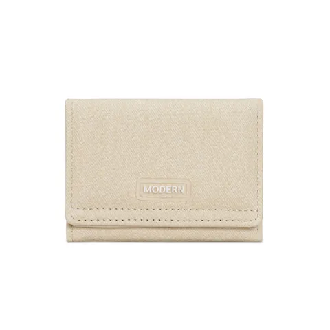 Denim Style PU Leather Small Wallet For Women Versatile Slim Card Holder Coin Purse Multi-Slot Trifold Wallet Lightweight