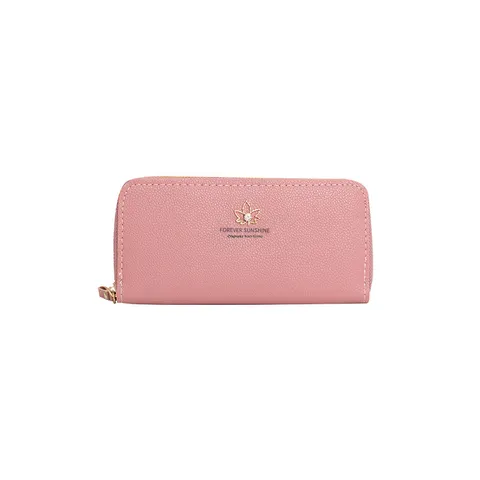 Dames Lange Rits Portemonnee PU Leer Kaarthouder Clutch Polstas Grote Capaciteit Telefoontas Minimalistisch Handtas Reistas Organizer