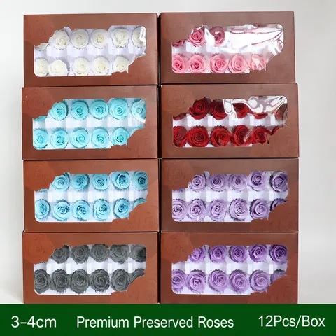 Geconserveerde Rozenkoppen Echte Verse Bloemen Voor DIY Handwerk Bruiloft Feest Huisdecoratie Geschenkdoos Premium Kwaliteit