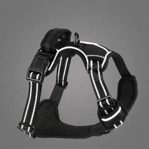Reflective Oxford Cloth Dog Harness Vest Adjustable Anti Pull Pet Chest Strap For Medium Large Dogs