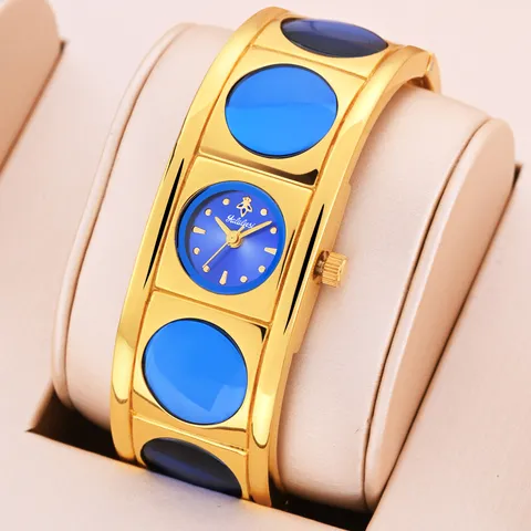 Reloj de Cuarzo para Mujer Vintage Estilo Pulsera Brazalete Impermeable Vidrio Mineral Reloj Femenino Moda