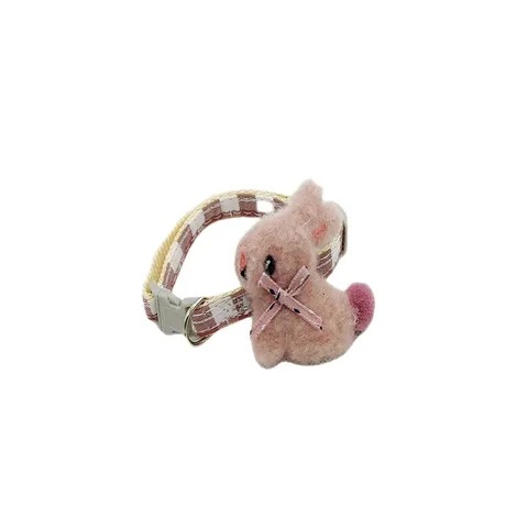 Schattig Ruitjes Klein Konijn Huisdieren Halsband Met Bel Strik Verstelbaar Pup Kat Ketting Mode Dieren Accessoires Sieraden