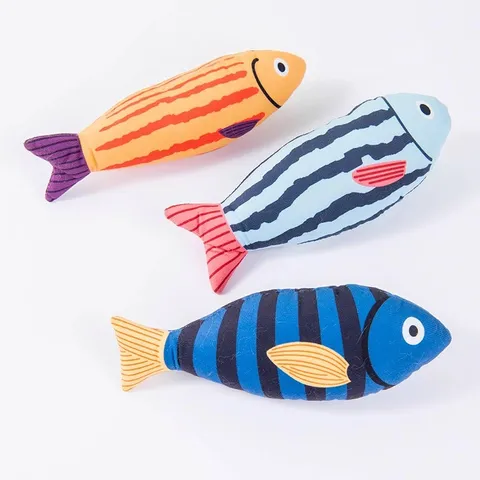 Catnip Cat Toy Simulated Fish Plush Interactive Chew Toy Teething Soft Interactive Play Toy For Pet Cats