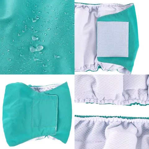 Washable Waterproof Pet Sanitary Pants Dog Diapers Reusable Physiological Pants