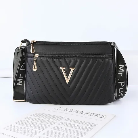 Women Fashion PU Leather Quilted Shoulder Bag Elegant Crossbody Bag Daily Commute Large Capacity Handbag
