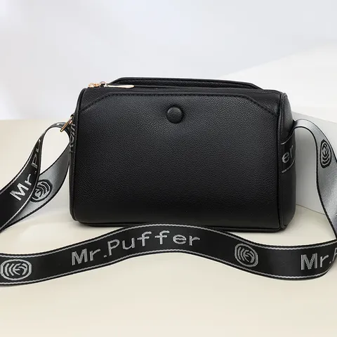 Large Capacity Women Crossbody Bag PU Leather Multi Zipper Shoulder Bag Casual Business Commuting Handbag Tote