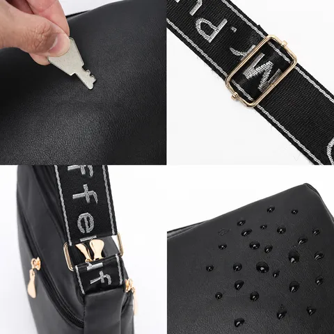 Women Fashion PU Leather Shoulder Bag Quilted Underarm Bag Large Capacity Geometric Crossbody Bag Chain Handbag
