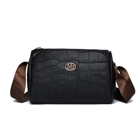 Women's Large Capacity Monogram Shoulder Bag Multi-layer Crossbody Tote PU Leather Vintage Fashion Handbag