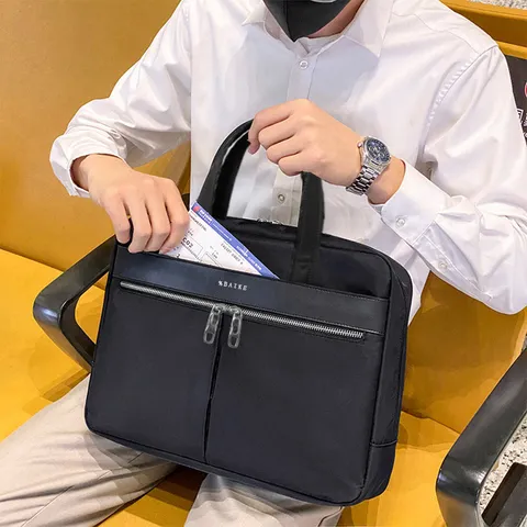 Business Laptoptasche Große Kapazität Mehrere Fächer Oxford Polyester Aktentasche Für 14 Zoll Laptop Büro Pendeln Reise Dokumente Organisator