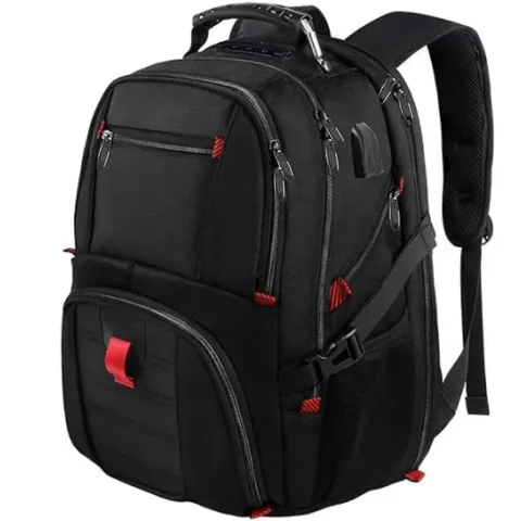 Großer Kapazität Computer Rucksack Wasserdicht Multifunktionaler Reise Tasche mit USB Ladeanschluss Oxford Gewebe Rucksack für Herren Damen