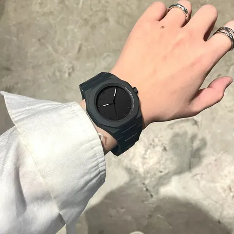 Herren Quarzuhr Minimalistische Oktagonale Lünette Business Lässige Wasserdichte Armbanduhr Mit Legierung Armband Und ABS Gehäuse