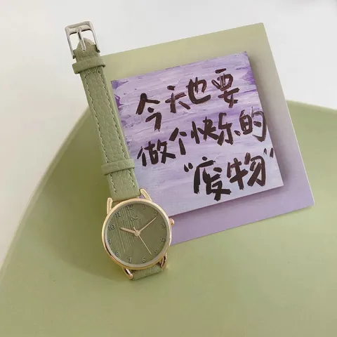 Minimalistischer Damen Quarz Uhr Lässiger Kunstlederarmband Legierung Gehäuse Analog Armbanduhr Mode Studenten Tägliches Kleid Uhr