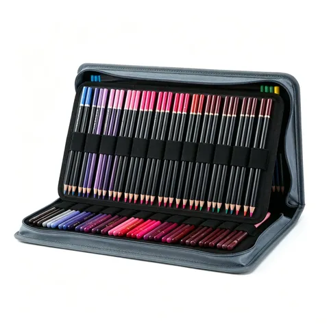 Juego de Lápices de Colores Profesionales Con Bolsa de Almacenamiento de Lona Sacapuntas Extensor Lápices de Dibujo de Arte para Estudiantes