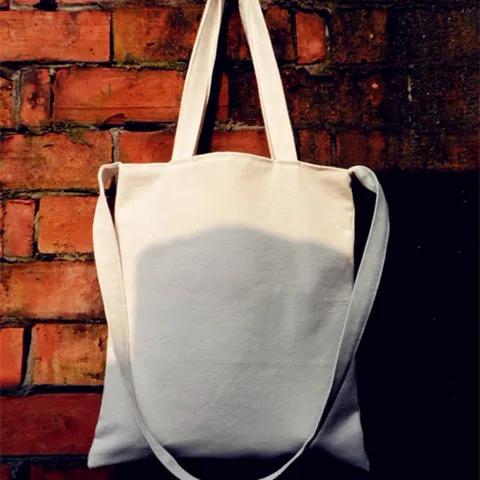 Blanko Leinwand DIY Handbemalte Umhängetasche Mori Stil Tote Crossbody Einkaufstasche Für Damen Große Kapazität Schultasche