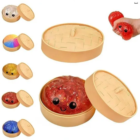 Dimiourgiko Paichnidi Squishy Se Schima Psomiou me Argi Epanafora Antistress me Syskeyasia Atmomageirikis Doro