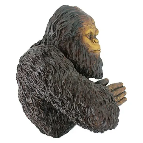 Garden Resin Gorilla Bigfoot Statue Simulation Animal Sculpture Outdoor Yard Tree Trunk Hanging Ornament Home Decor Crafts