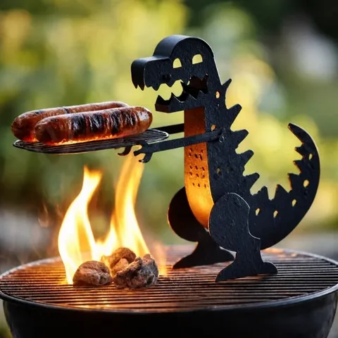 Δημιουργικό Εργαλείο Ψησίματος BBQ από Σίδερο Φορητό Υπαίθριο Κάμπινγκ Πιρούνι Αστείο Σχήμα Ζώου Αξεσουάρ Ψησίματος