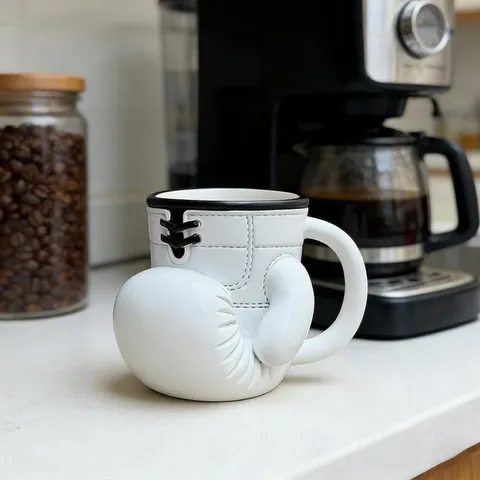 Taza Creativa de Guante de Boxeo de Resina Con Forro de Acero Inoxidable Taza de Café Novedad Regalo de Bebida Deportiva