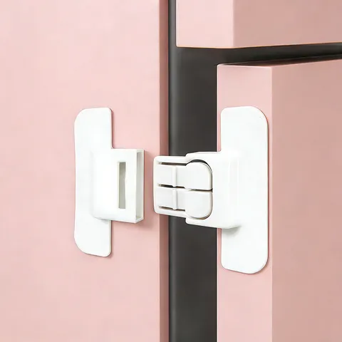 Refrigerator Door Lock Child Safety Lock Punch Free Cabinet Drawer Latch Protector Home Kitchen Safety Supply