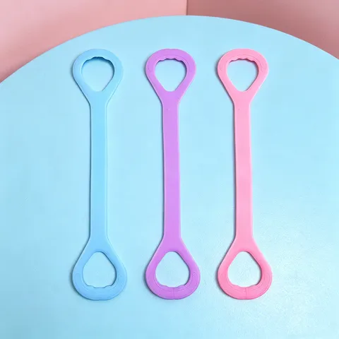 Figure-8 Resistance Band Silicone Chest Expander Fitness Stretch Band for Back Stretching Yoga Home Workout Gym Equipment