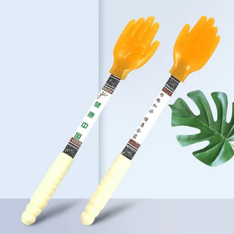 Silicone Meridian Patting Bar Hand Shaped Massage Hammer Body Acupuncture Points Fitness Gua Sha Scraping Tool