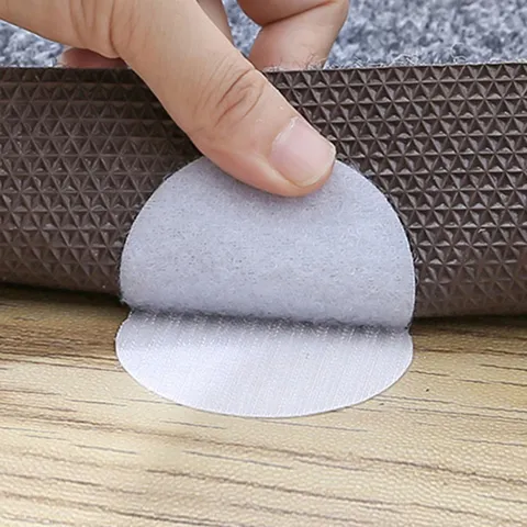 Autocollant Antidérapant Velcro Adhésif Sans Trace Pour Drap Nappe Canapé Tapis Attache