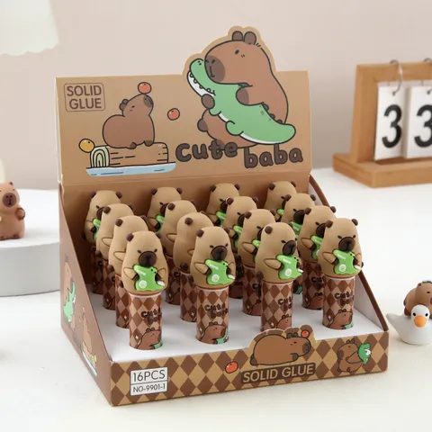 Süß Capybara Fester Klebstoff PVC Hohe Viskosität Klebestift Schüler DIY Handwerk Schreibwaren Bürobedarf