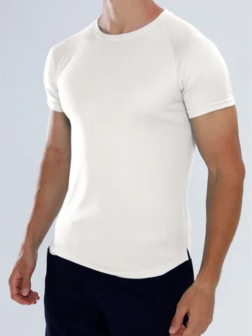 Ανδρικό T-Shirt Αθλητικό Γρήγορου Στεγνώματος Αναπνεύσιμο Mesh Προπόνηση Fitness Running Athletic Κοντό Μανίκι Casual