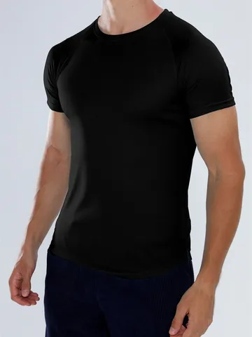 Ανδρικό T-Shirt Αθλητικό Γρήγορου Στεγνώματος Αναπνεύσιμο Mesh Προπόνηση Fitness Running Athletic Κοντό Μανίκι Casual