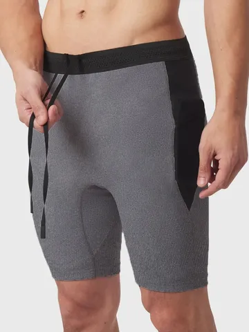 Shorts de Compression à Séchage Rapide pour Hommes Course Fitness Entraînement Pantalon Sportif Respirant Gym Shorts Actifs