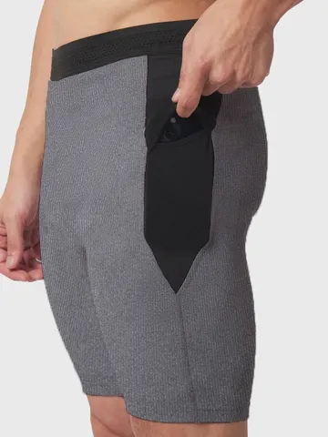 Shorts de Compression à Séchage Rapide pour Hommes Course Fitness Entraînement Pantalon Sportif Respirant Gym Shorts Actifs