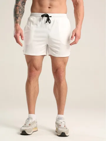 Pantaloncini Sportivi Casual da Uomo Asciugatura Rapida Poliestere Mesh Traspirante Vestibilità Larga Dritto Spiaggia Corsa