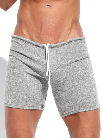 Herren Casual Schnelltrocknend Polyester Shorts Einfarbig Sommer Athletisch Sportbekleidung Bequem Hosen