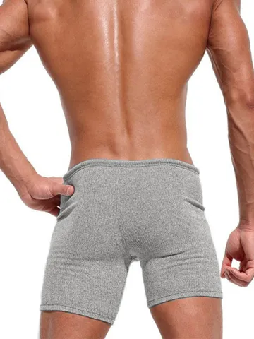 Herren Casual Schnelltrocknend Polyester Shorts Einfarbig Sommer Athletisch Sportbekleidung Bequem Hosen