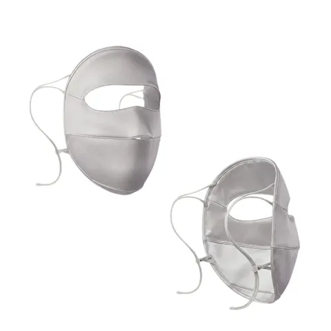 Damen Seide Sonnenschutz Gesichtsmaske Atmungsaktiv Vollgesicht Anti-UV Schild Outdoor Radfahren UV Schutz Maske