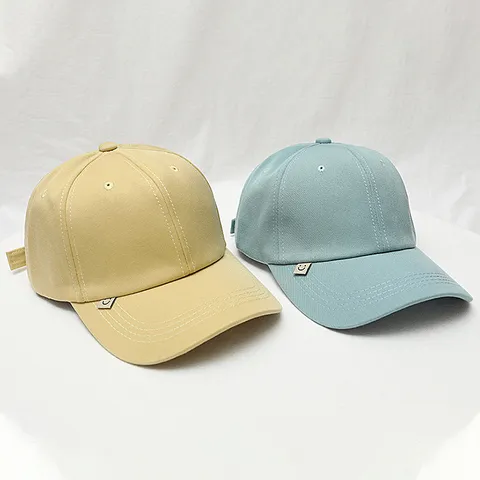 Unisex Katoen Honkbalpet Casual Effen Kleur Gebogen Rand Zonnehoed Verstelbare Mode Koppel Sport Pet