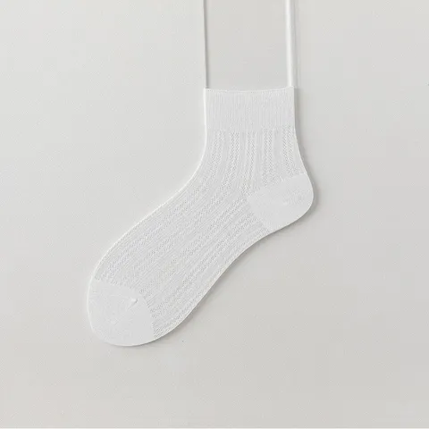 Damen Maulbeerseide Mesh Knöchelsocken Sommer Dünn Atmungsaktiv Antibakteriell Deodorant Einfarbig Nahtlose Freizeitsocken Für Frauen